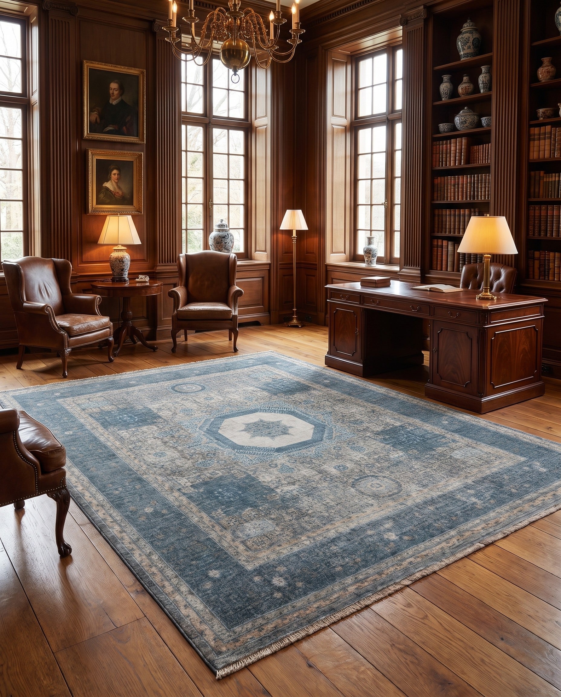 8' 6 x 10' Hand Knotted Mamluk Ziegler Rug