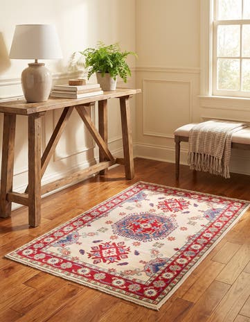 3' 3 x 5' Hand Knotted Kazak Rug