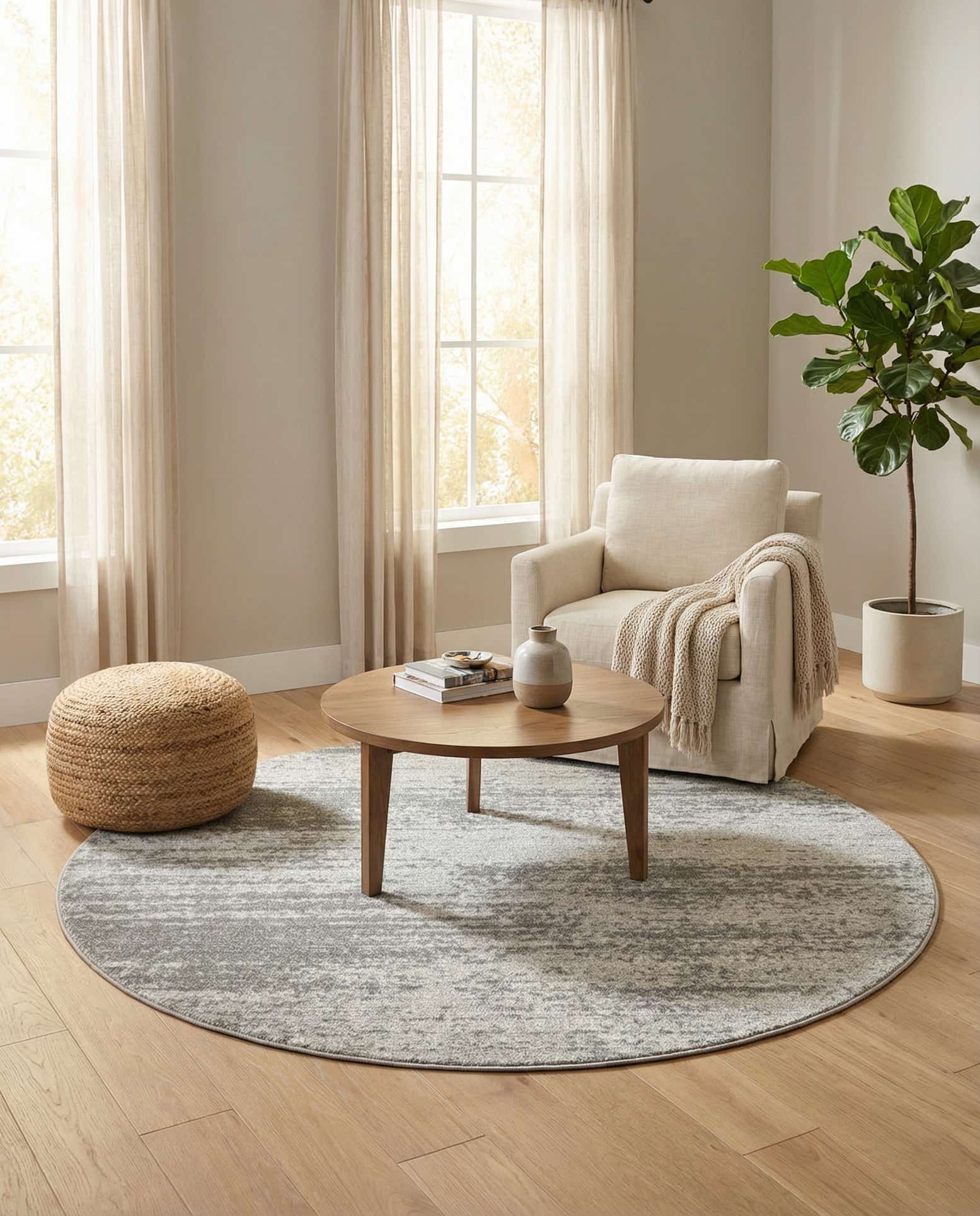 6' x 6' Loft Round Rug