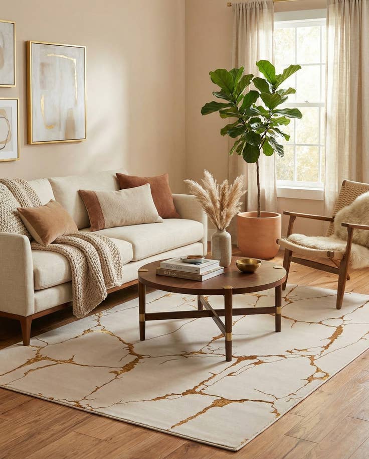 Detail image of 5' 3 x 8' Vogue Geo Rug