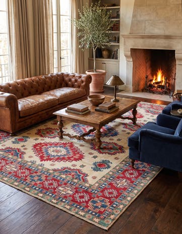 8' 4 x 11' 2 Hand Knotted Kazak Rug