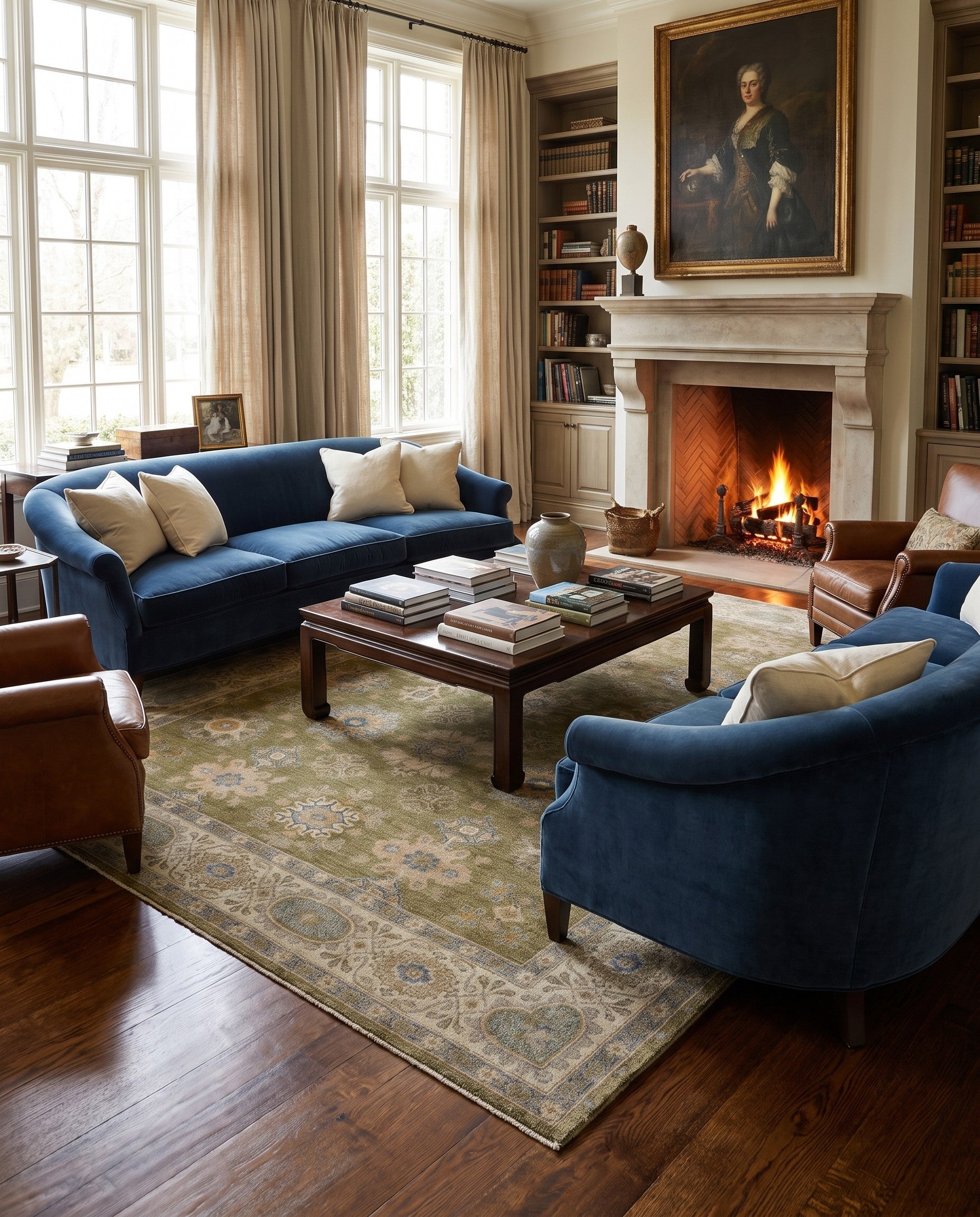 10' 1 x 13' 11 Hand Knotted Ziegler Rug