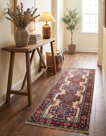 2' 1 x 6' 6 Hand Knotted Kazak Runner Rug