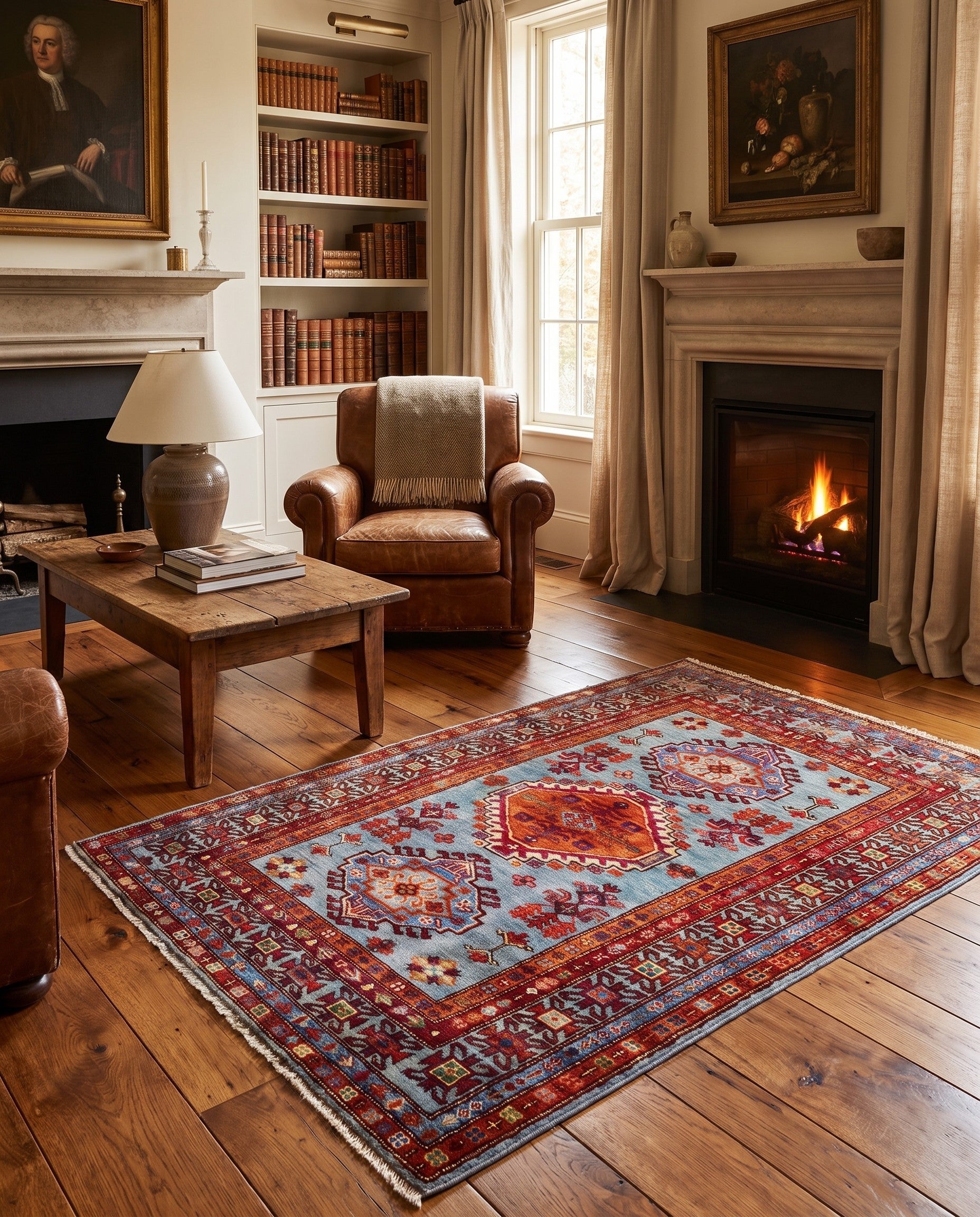 3' 3 x 5' 2 Hand Knotted Kazak Rug