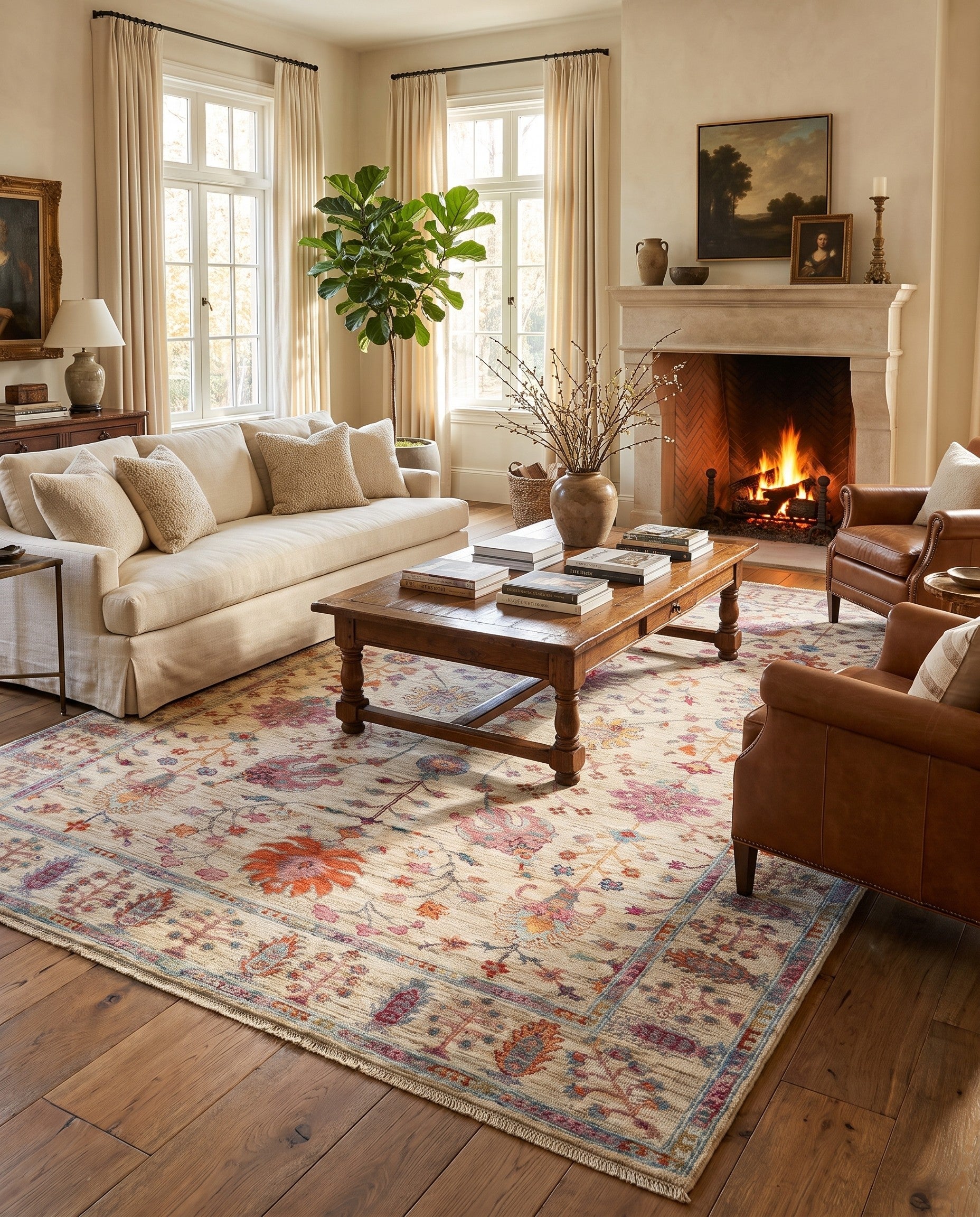 6' 7 x 9' 10 Hand Knotted Ariana Ziegler Rug