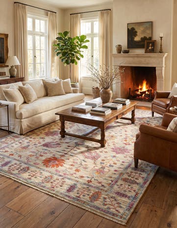 6' 7 x 9' 10 Hand Knotted Ariana Ziegler Rug