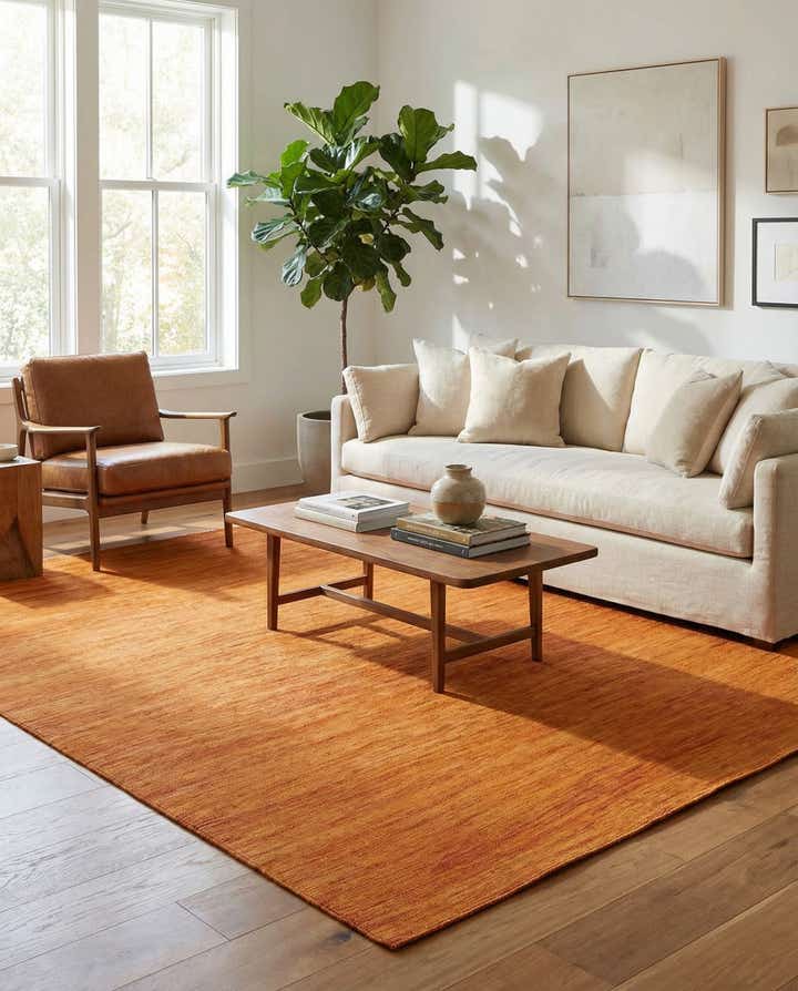 6' 9 x 9' Hand Woven Kilim Modern Wool Rug