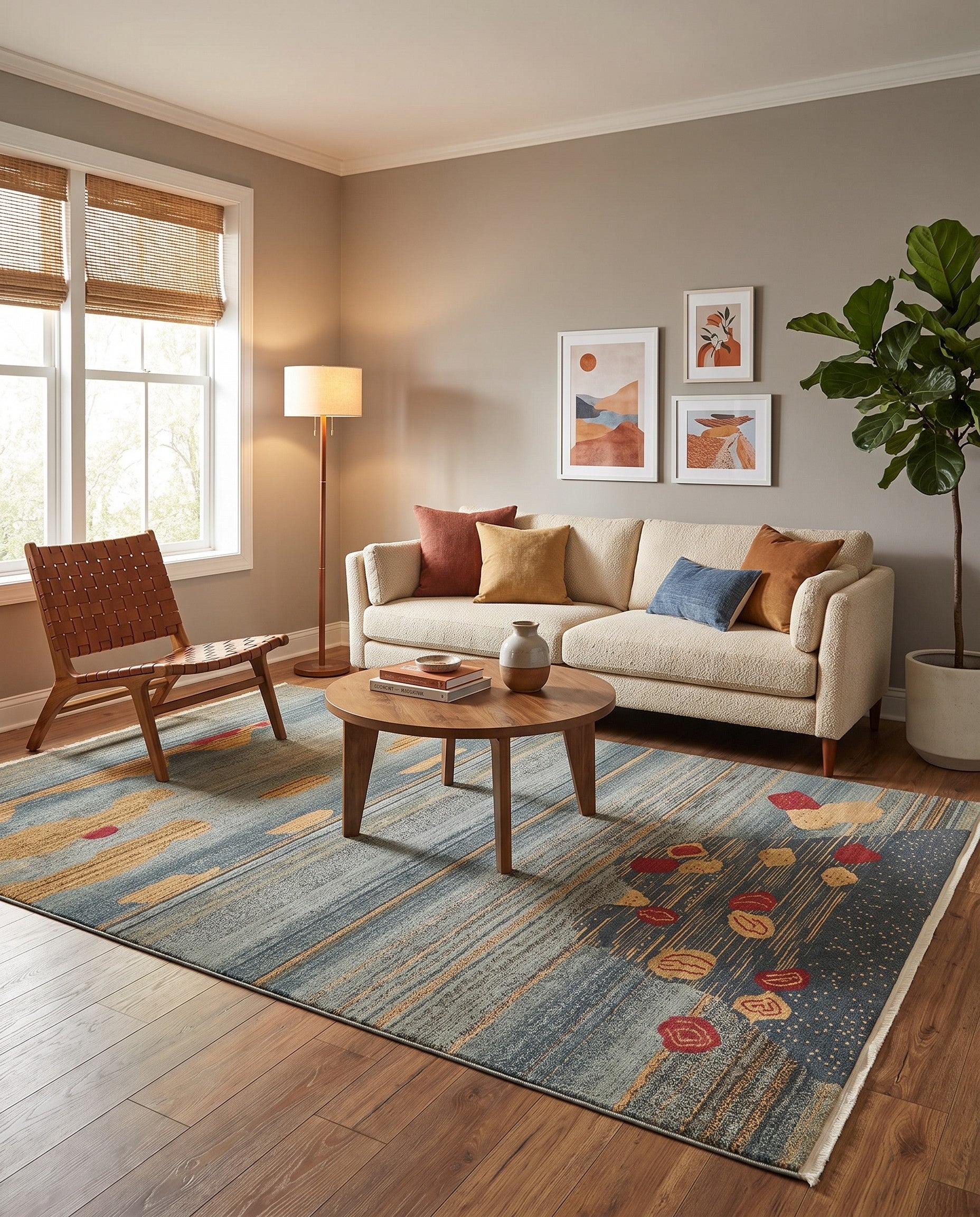 Dark Blue Kashkuli Gabbeh Rug