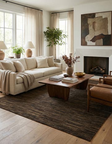 7' 1 x 9' 9 Hand Woven Kilim Modern Wool Rug