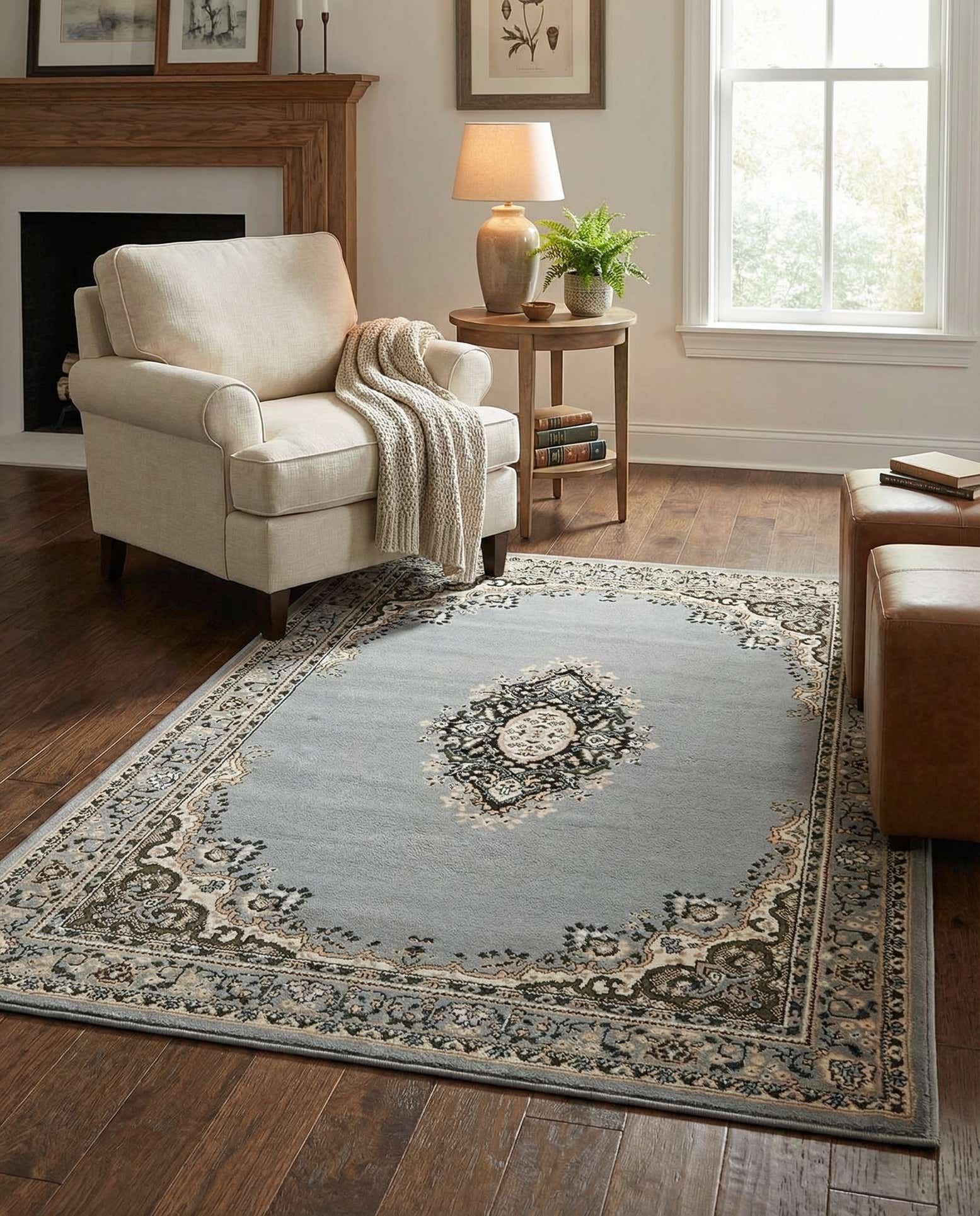 4' x 6' Mashad Design Rug