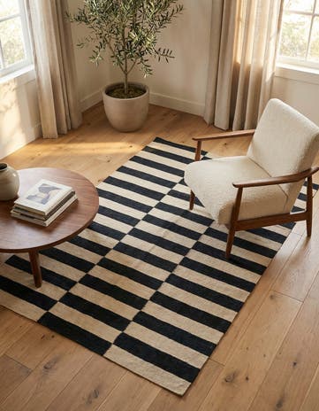 3' 5 x 5' Hand Woven Kilim Modern Wool Rug