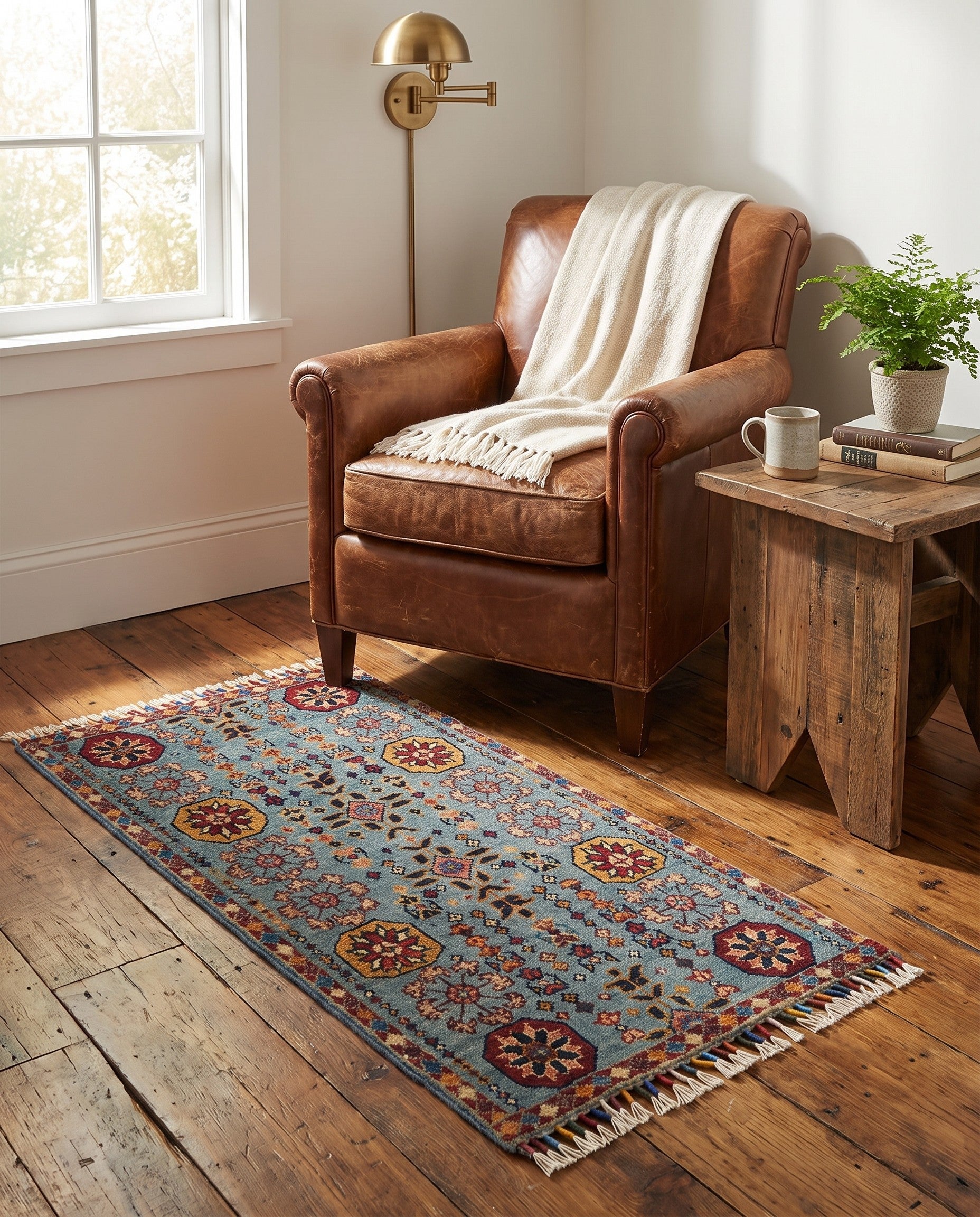 1' 10 x 3' 3 Hand Knotted Ariana Ziegler Rug