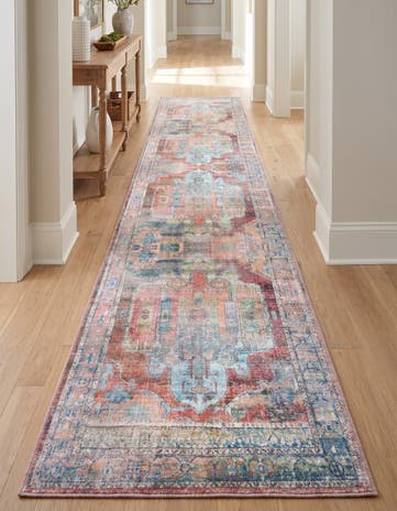2' 7 x 19' 8 Washable Maahru Runner Rug