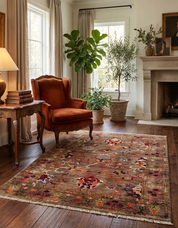 3' 6 x 5' Hand Knotted Ariana Ziegler Rug