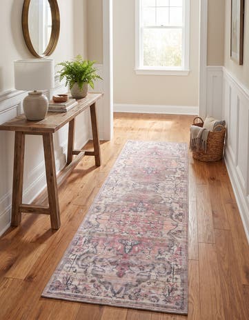 2' x 7' Washable Nostalgia Runner Rug