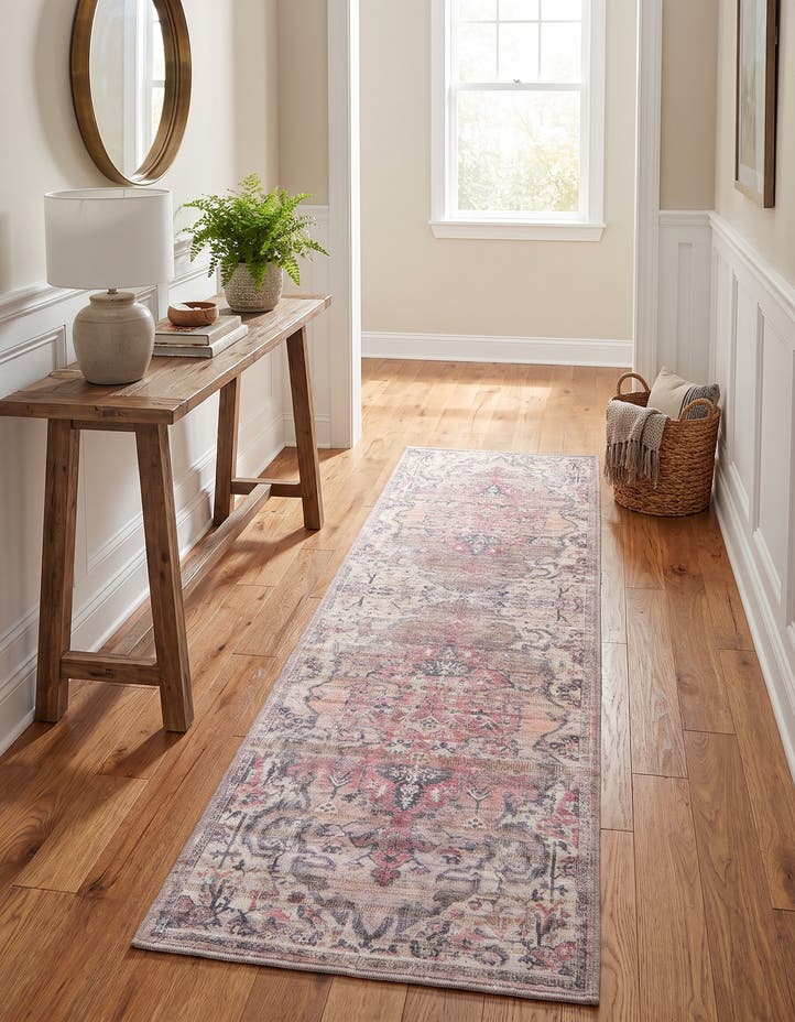 2' x 7' Washable Nostalgia Runner Rug