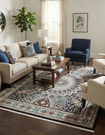 7' 10 x 10' Nain Design Rug