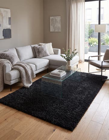160cm x 245cm Comfort Solid Shag Rug