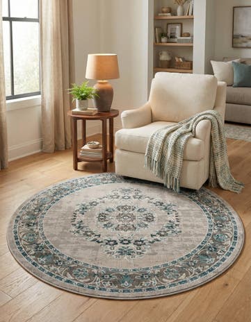 5' 3 x 5' 3 Lucerne Round Rug