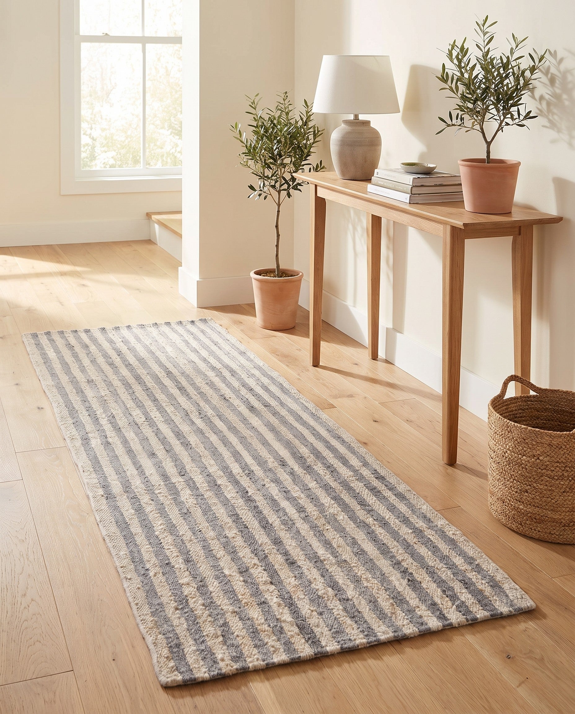 3' 1 x 8' Hand Knotted Moroccan Wool Runner Rug