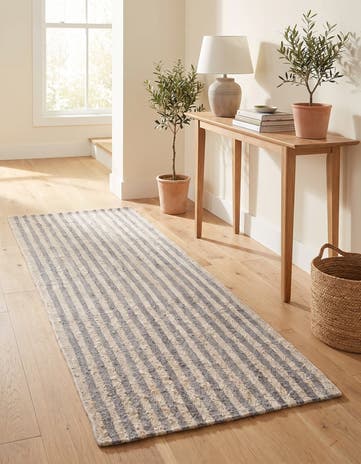 3' 1 x 8' Hand Knotted Moroccan Wool Runner Rug