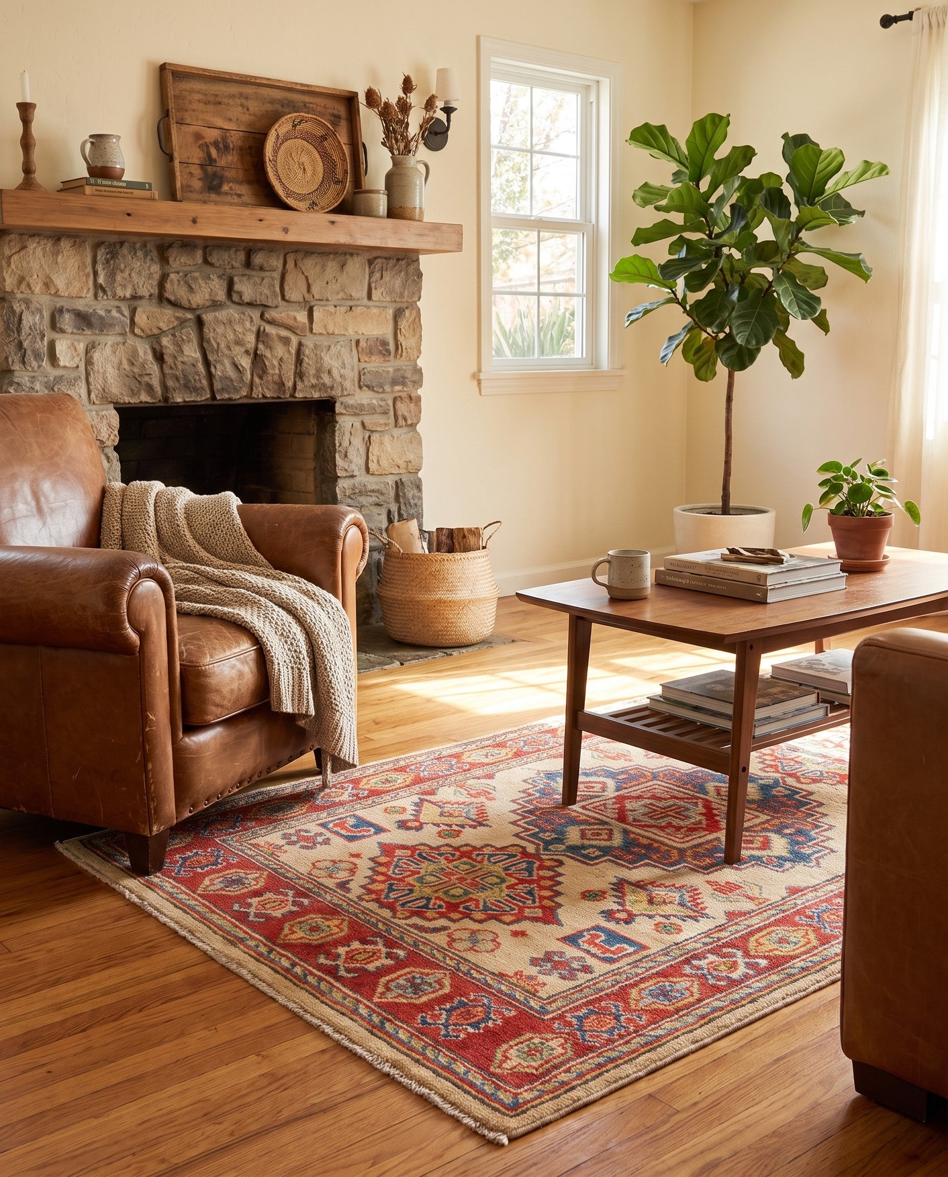 2' 7 x 3' 11 Hand Knotted Kazak Rug