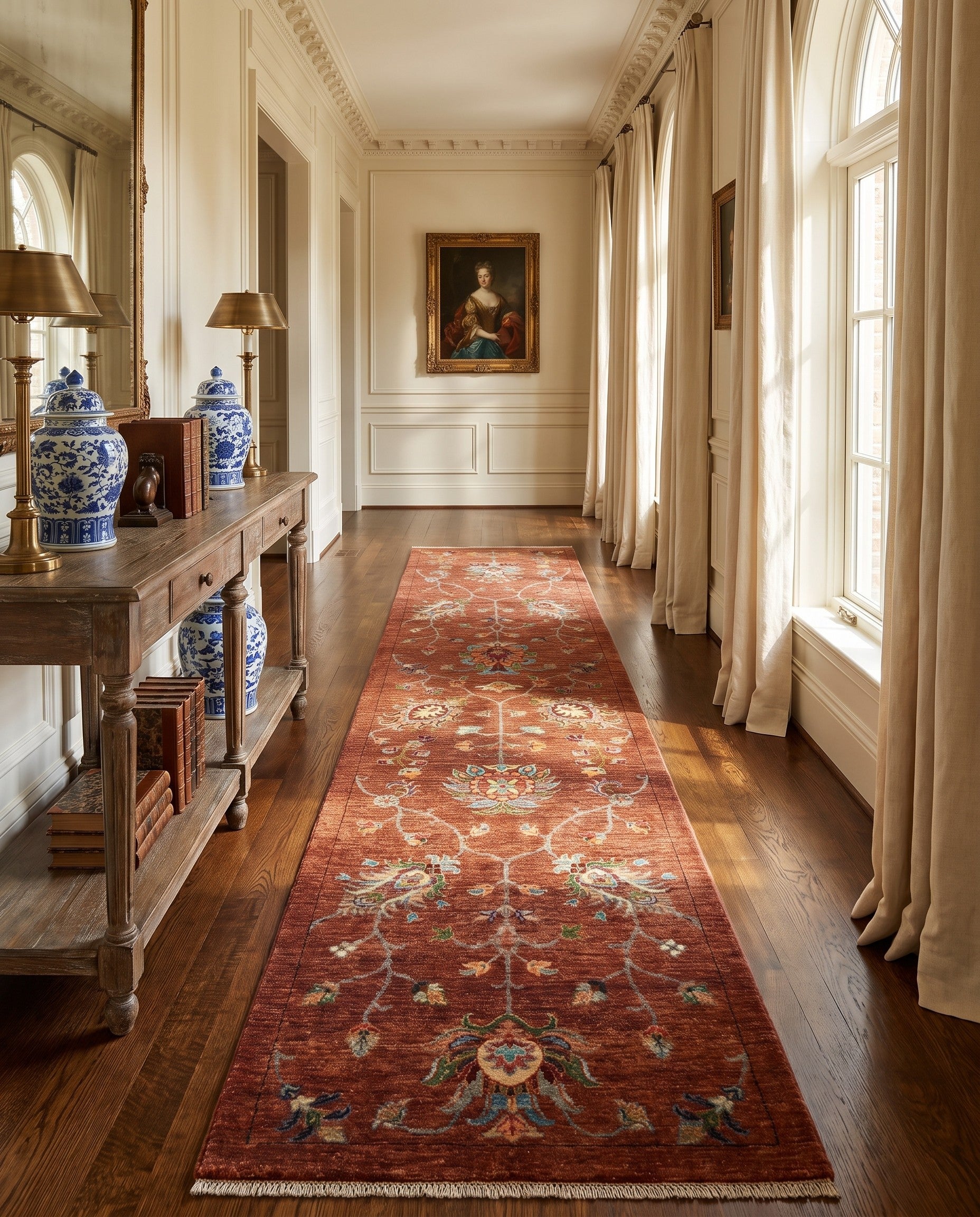 2' 8 x 10' 6 Hand Knotted Ariana Ziegler Runner Rug