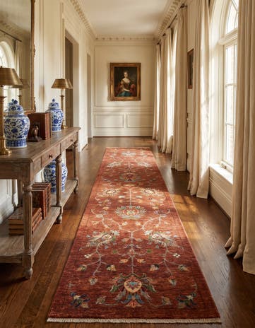 2' 8 x 10' 6 Hand Knotted Ariana Ziegler Runner Rug