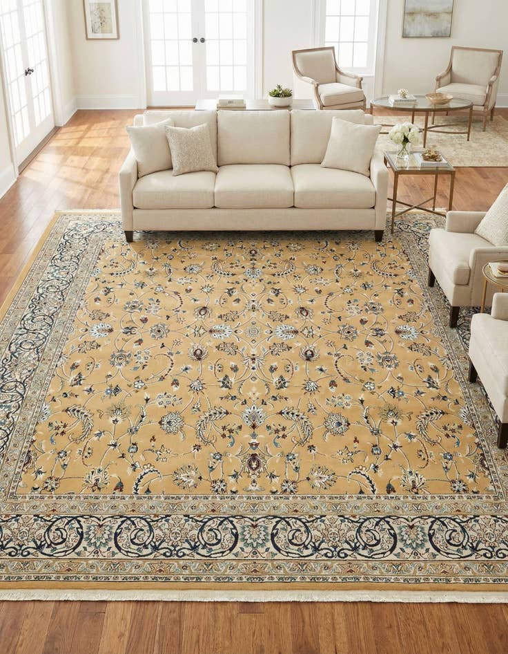 Detail image of 10' x 10' Nain Design Square Rug