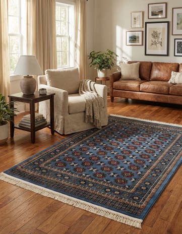 Blue Bokhara Rug