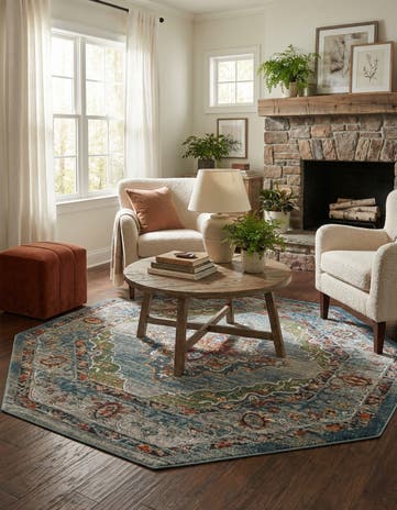 7' 10 x 7' 10 Isabella Octagon Rug