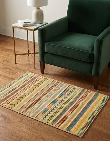 2' 8 x 4' Hand Knotted Modern Ziegler Rug