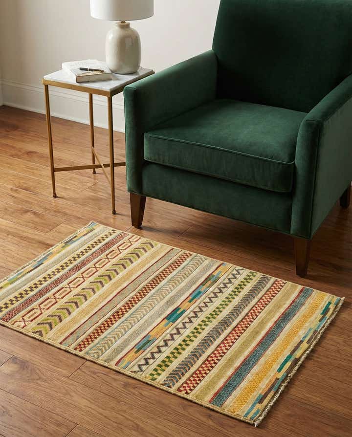 2' 8 x 4' Hand Knotted Modern Ziegler Rug
