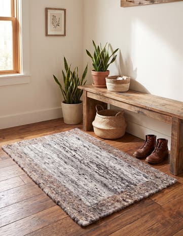 2' x 3' Hand Knotted Moroccan Wool Rug