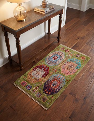 1' 10 x 3' 4 Hand Knotted Ariana Ziegler Rug