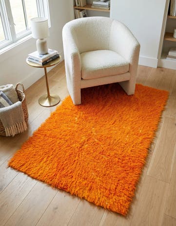 3' 1 x 4' 9 Hand Knotted Moroccan Wool Rug