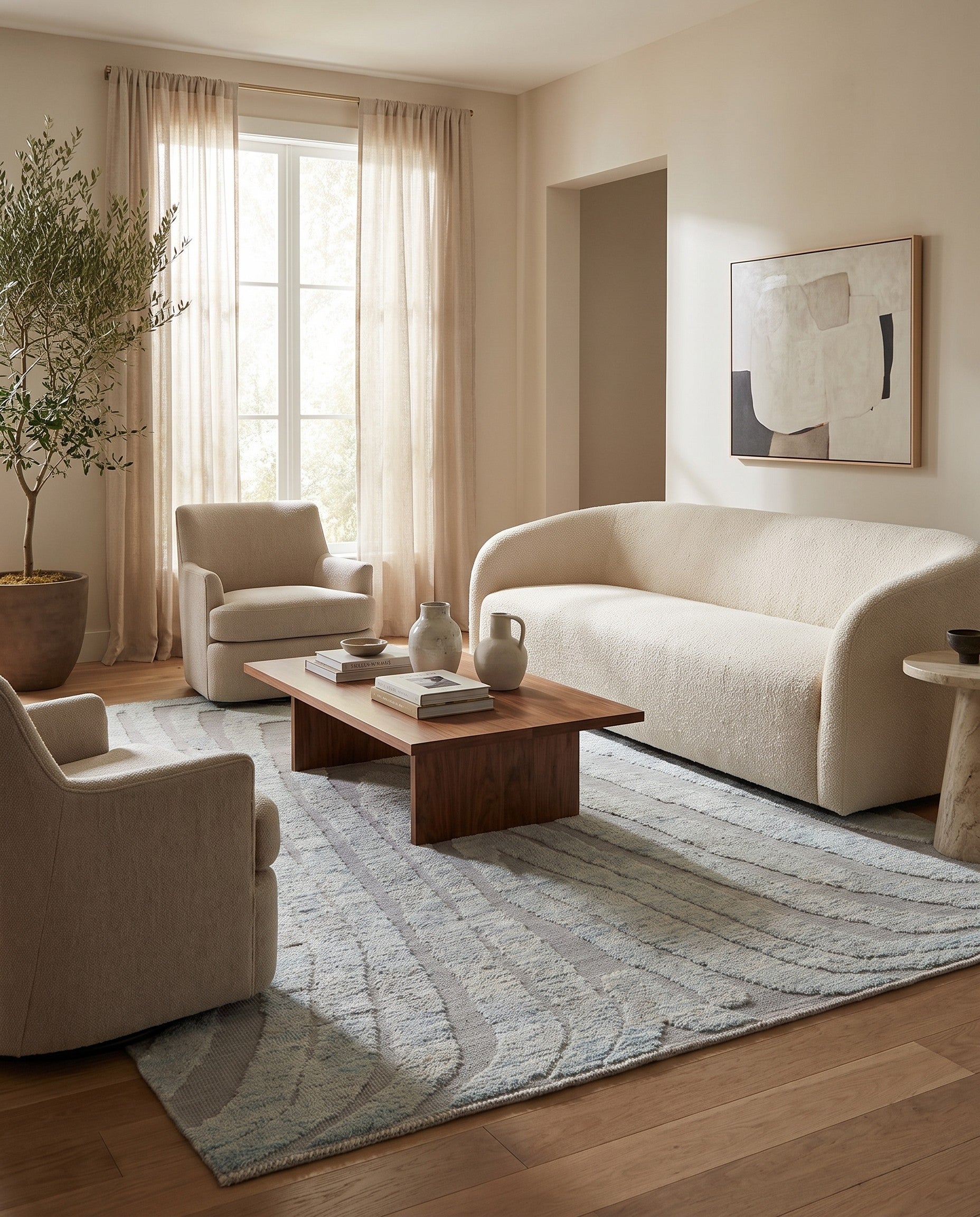 8' 10 x 10' 6 Hand Knotted Darya Wool Rug