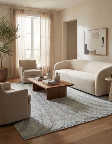 8' 10 x 10' 6 Hand Knotted Darya Wool Rug