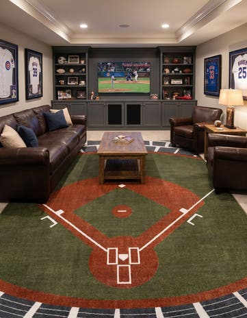 9' x 12' Sports Washable Rug