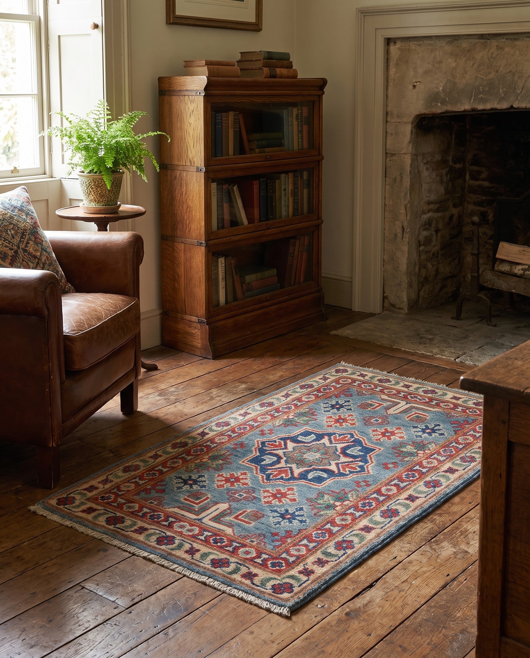 1' 9 x 3' 1 Hand Knotted Kazak Rug