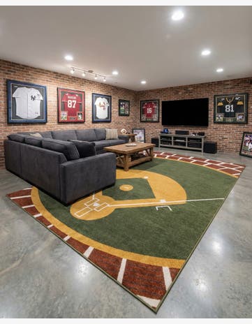 7' x 10' Sports Washable Rug