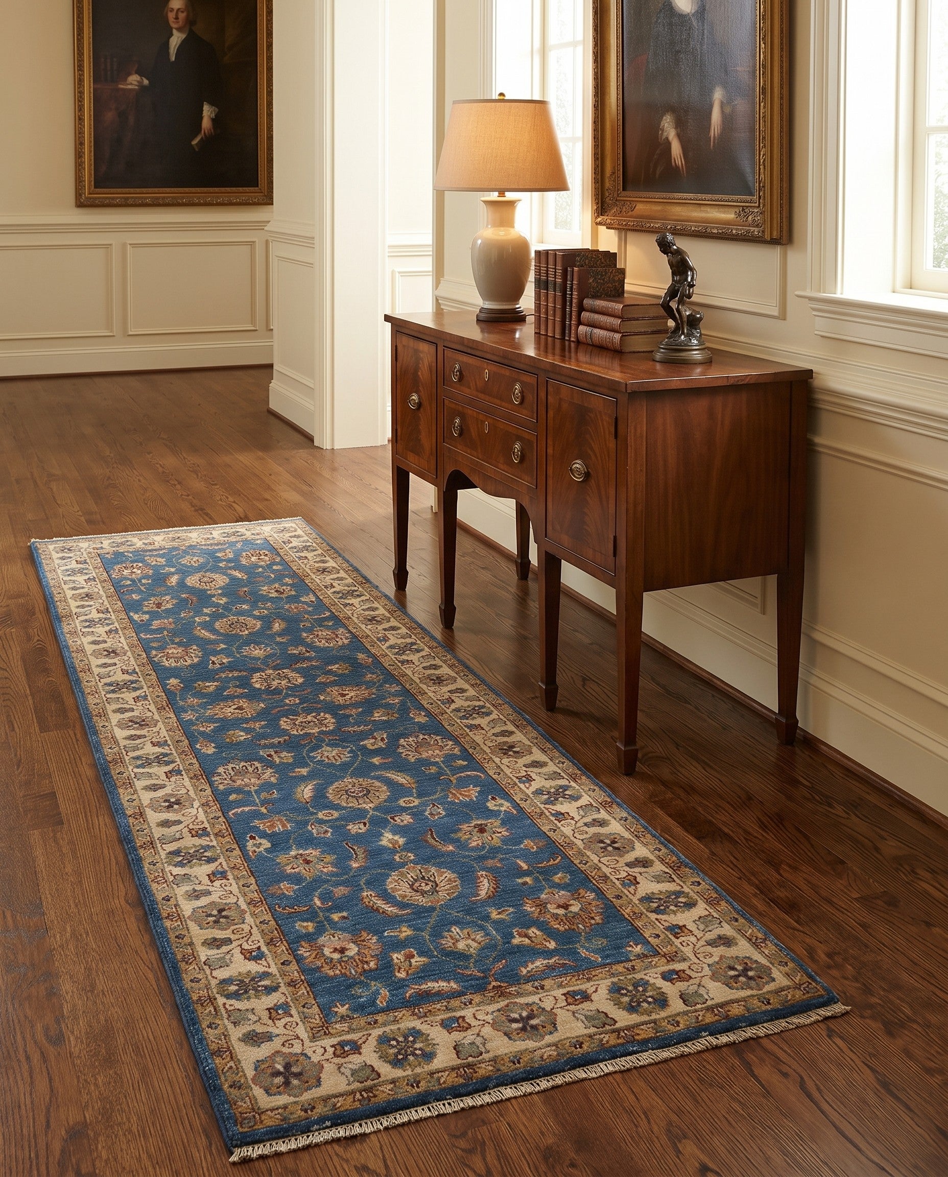 2' 8 x 8' 6 Hand Knotted Pershawar Ziegler Runner Rug