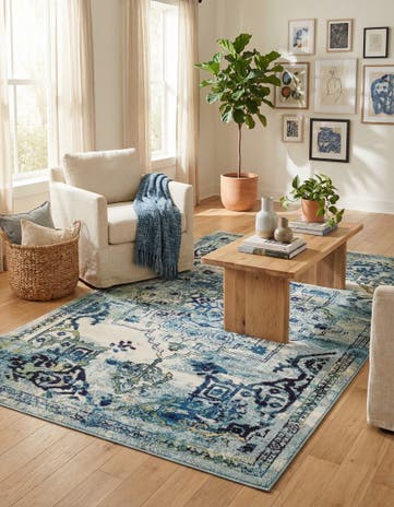5' x 8' Washable Fleur Rug