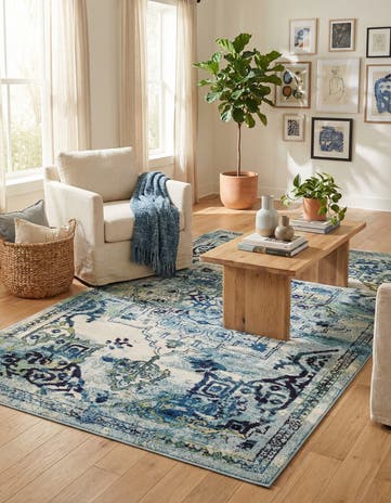 5' x 8' Washable Fleur Rug