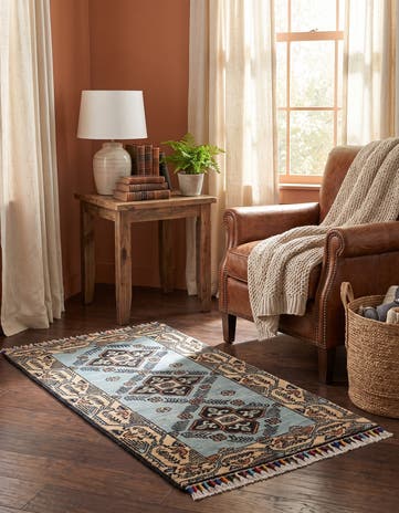1' 8 x 3' 5 Hand Knotted Ariana Ziegler Rug
