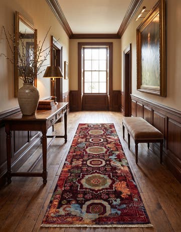 2' 7 x 9' 8 Hand Knotted Mamluk Ziegler Runner Rug