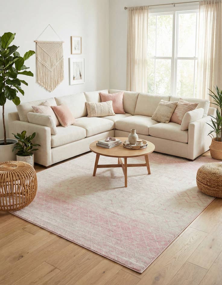 Detail image of 10' 8 x 14' Moroccan Trellis Rug