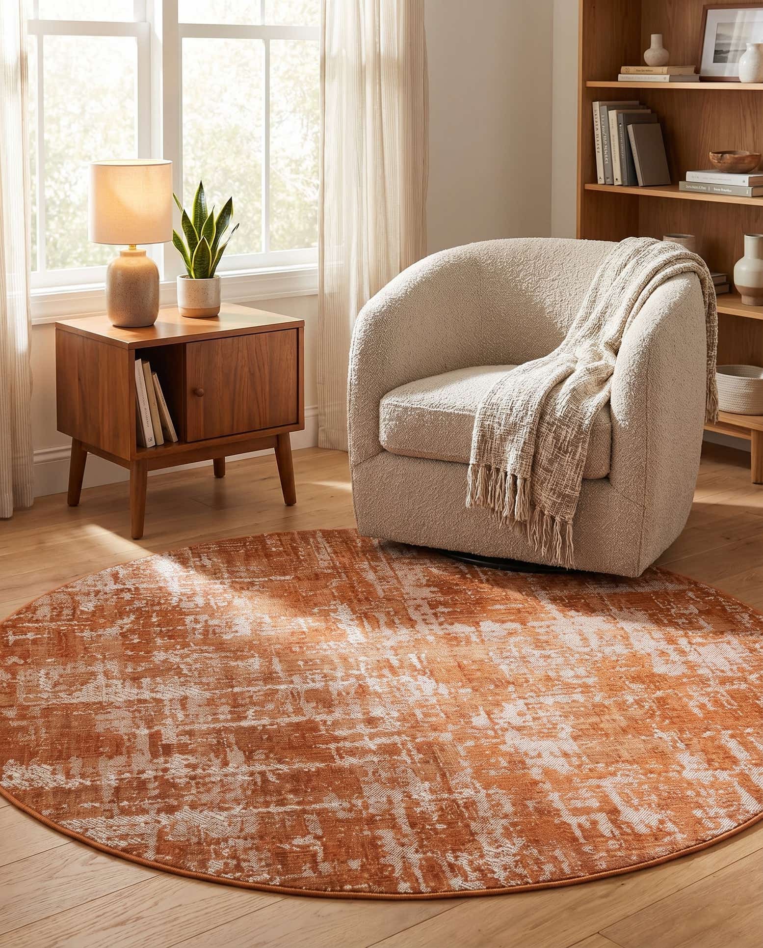 5' 3 x 5' 3 Valencia Round Rug