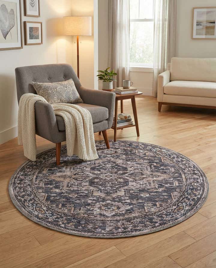 4' x 4' Yara Round Rug