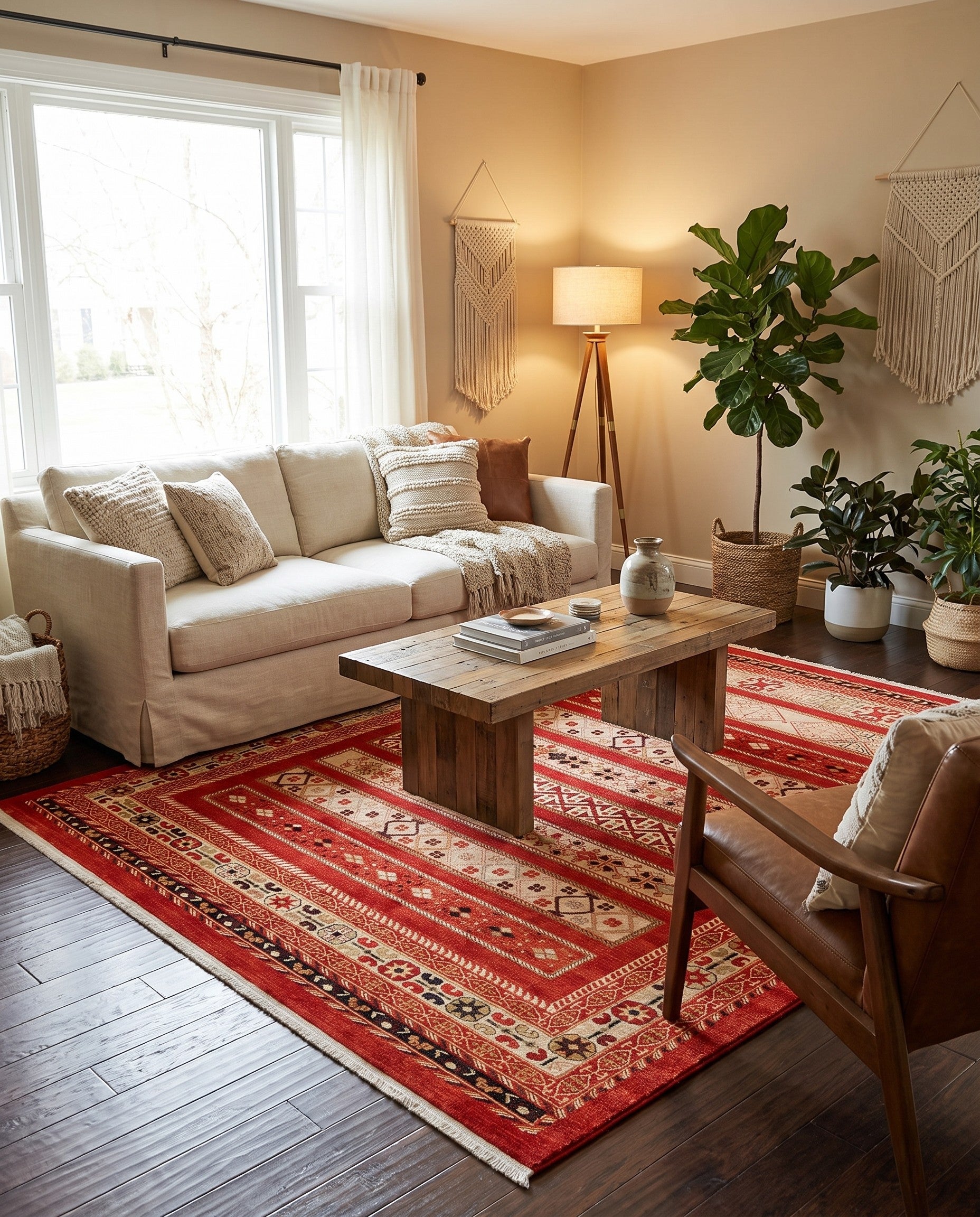 Rust Red Kashkuli Gabbeh Rug